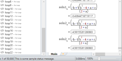 Calculation performance benchmarks